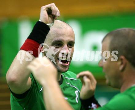 Handball Bundesliga. HCK59 gegen SVVW Klagenfurt. Jubel Anton Praeprost (HCK). Klagenfurt, am 8.11.2008.
Copyright Kuess

---
pressefotos, pressefotografie, kuess, qs, qspictures, sport, bild, bilder, bilddatenbank