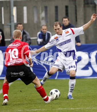 Fussball. Regionalliga. SAK gegen TSV Hartberg. Dlopst Christian (SAK), Omladic Nejc (Hartberg).
Klagenfurt, 8.11.2008
Copyright Kuess

---
pressefotos, pressefotografie, kuess, qs, qspictures, sport, bild, bilder, bilddatenbank