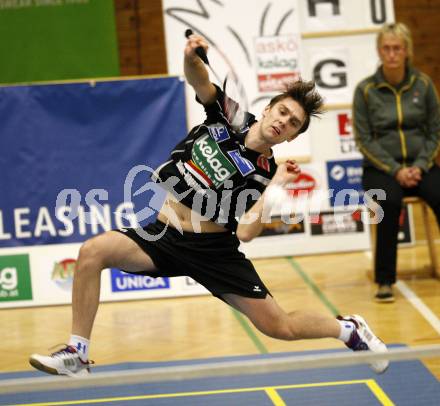 Badminton. Bundesliga. ASKOE Kelag Kaernten gegen UBC Wolfurt. Vladimir Metodiev (Kaernten). Klagenfurt, 8.11.2008.
Foto: Kuess
---
pressefotos, pressefotografie, kuess, qs, qspictures, sport, bild, bilder, bilddatenbank