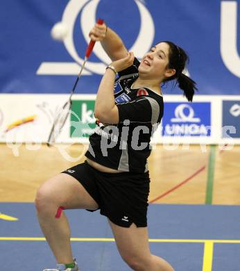 Badminton. Bundesliga. ASKOE Kelag Kaernten gegen UBC Wolfurt. Belinda Heber (Kaernten). Klagenfurt, 8.11.2008.
Foto: Kuess
---
pressefotos, pressefotografie, kuess, qs, qspictures, sport, bild, bilder, bilddatenbank