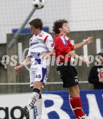 Fussball. Regionalliga. SAK gegen TSV Hartberg. Aleksic Darjan (SAK), Koelbl Michael (Hartberg).
Klagenfurt, 8.11.2008
Copyright Kuess

---
pressefotos, pressefotografie, kuess, qs, qspictures, sport, bild, bilder, bilddatenbank