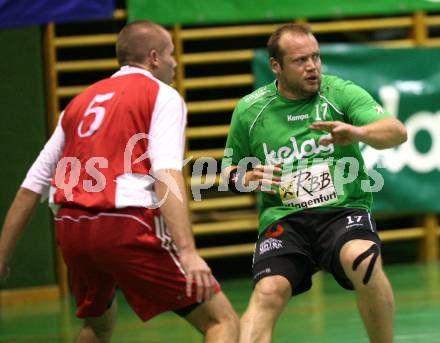 Handball Bundesliga. HCK59 gegen SVVW Klagenfurt. Thomas Kropfitsch (HCK), Gregor Skerlak (SVVW). Klagenfurt, am 8.11.2008.
Copyright Kuess

---
pressefotos, pressefotografie, kuess, qs, qspictures, sport, bild, bilder, bilddatenbank