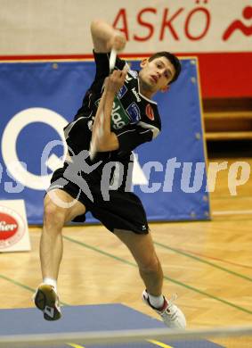 Badminton. Bundesliga. ASKOE Kelag Kaernten gegen UBC Wolfurt. Stiliyan Makarski (Kaernten). Klagenfurt, 8.11.2008.
Foto: Kuess
---
pressefotos, pressefotografie, kuess, qs, qspictures, sport, bild, bilder, bilddatenbank