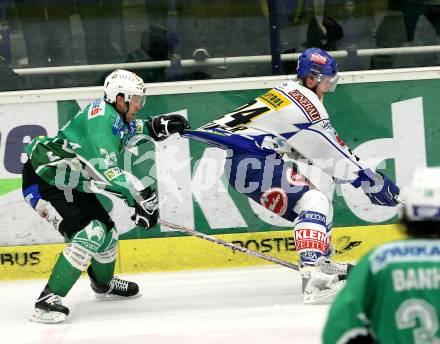 EBEL. Eishockey Bundesliga. EC Pasut VSV gegen HDD TILIA Olimpija Ljubljana (Laibach). LANZINGER Guenther (VSV), KUZNIK Greg (Ljubljana). Villach, am 11.11.2008.
Foto: Nadja Kuess
---
pressefotos, pressefotografie, kuess, qs, qspictures, sport, bild, bilder, bilddatenbank