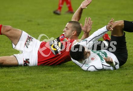 Fussball. Tipp3-Bundesliga. SK Austria Kelag Kaernten  gegen Cashpoint SCR Altach. Rocha Sobrinho Filho Adi  (Austria Kaernten), Moedim Junior Jose Elias (Altach). Klagenfurt, 12.11.2008. 
Copyright Kuess

---
pressefotos, pressefotografie, kuess, qs, qspictures, sport, bild, bilder, bilddatenbank