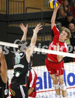 Volleyball Europacup. VBK Lowen gegen LM Tourcoing. Taylor Evans (VBK Loewen). Klagenfurt, am 13.11.2008.
Foto: Kuess
---
pressefotos, pressefotografie, kuess, qs, qspictures, sport, bild, bilder, bilddatenbank