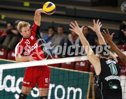 Volleyball Europacup. VBK Lowen gegen LM Tourcoing. Christopher Kozlarek (VBK Loewen). Klagenfurt, am 13.11.2008.
Foto: Kuess
---
pressefotos, pressefotografie, kuess, qs, qspictures, sport, bild, bilder, bilddatenbank