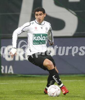 Fussball. Tipp3-Bundesliga. SK Austria Kelag Kaernten  gegen Cashpoint SCR Altach. Rocha Sobrinho Filho Adi  (Austria Kaernten). Klagenfurt, 12.11.2008. 
Copyright Kuess

---
pressefotos, pressefotografie, kuess, qs, qspictures, sport, bild, bilder, bilddatenbank