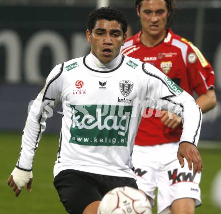 Fussball. Tipp3-Bundesliga. SK Austria Kelag Kaernten  gegen Cashpoint SCR Altach. Rocha Sobrinho Filho Adi  (Austria Kaernten). Klagenfurt, 12.11.2008. 
Copyright Kuess

---
pressefotos, pressefotografie, kuess, qs, qspictures, sport, bild, bilder, bilddatenbank