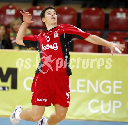 Volleyball Europacup. VBK Lowen gegen LM Tourcoing. Simon Fruehbauer (VBK Loewen). Klagenfurt, am 13.11.2008.
Foto: Kuess
---
pressefotos, pressefotografie, kuess, qs, qspictures, sport, bild, bilder, bilddatenbank