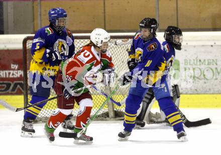 Dameneishockey. DEBL. DEC Dragons Klagenfurt gegen Gipsy Girls Villach. Stubner Sabrina (Dragons), Claudia Madrutter, Mosser Sabrina, Anja Jersin (Gipsy Girls). Klagenfurt, 11.11.2008.
Foto: Kuess
---
pressefotos, pressefotografie, kuess, qs, qspictures, sport, bild, bilder, bilddatenbank