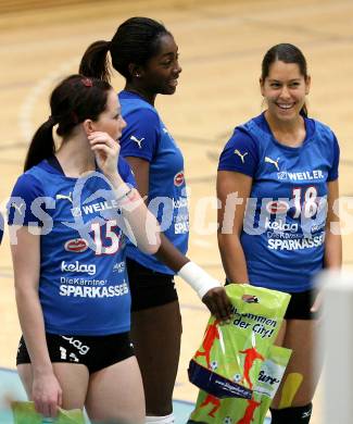 Volleyball Europacup. ATSC Wildcats gegen Asystel Novara.  STIDHAM Missie, BROWN Vicki, Kerstin Pichler (Wildcats). Klagenfurt, 12.11.2008
Foto: Nadja Kuess
---
pressefotos, pressefotografie, kuess, qs, qspictures, sport, bild, bilder, bilddatenbank