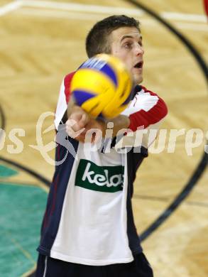 Volleyball Europacup. VBK Lowen gegen LM Tourcoing. Alexander Xandi Huber (VBK Loewen). Klagenfurt, am 13.11.2008.
Foto: Kuess
---
pressefotos, pressefotografie, kuess, qs, qspictures, sport, bild, bilder, bilddatenbank