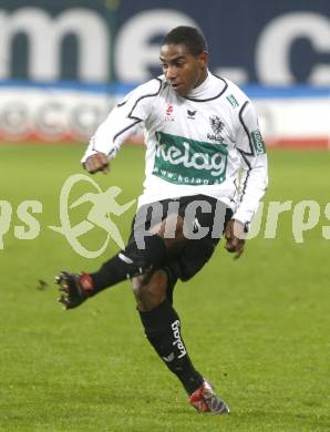 Fussball. Tipp3-Bundesliga. SK Austria Kelag Kaernten  gegen Cashpoint SCR Altach. Sandro Da Silva Jose  (Austria Kaernten). Klagenfurt, 12.11.2008. 
Copyright Kuess

---
pressefotos, pressefotografie, kuess, qs, qspictures, sport, bild, bilder, bilddatenbank