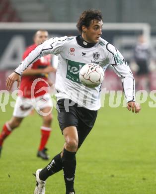 Fussball. Tipp3-Bundesliga. SK Austria Kelag Kaernten  gegen Cashpoint SCR Altach. Atdhe Nuhiu  (Austria Kaernten). Klagenfurt, 12.11.2008. 
Copyright Kuess

---
pressefotos, pressefotografie, kuess, qs, qspictures, sport, bild, bilder, bilddatenbank