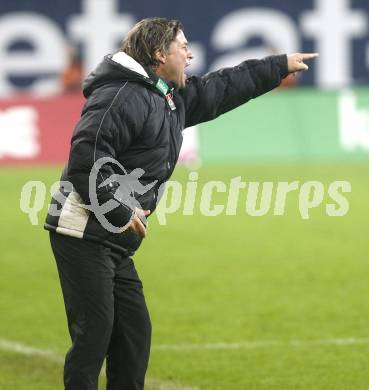 Fussball. Tipp3-Bundesliga. SK Austria Kelag Kaernten  gegen Cashpoint SCR Altach. Trainer Frenkie Schinkels (Austria Kaernten). Klagenfurt, 12.11.2008. 
Copyright Kuess

---
pressefotos, pressefotografie, kuess, qs, qspictures, sport, bild, bilder, bilddatenbank