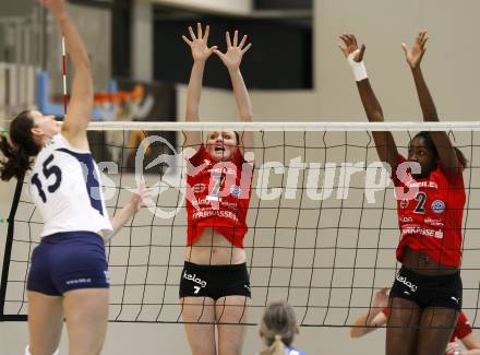 Volleyball MEVZA. ATSC Wildcats gegen OK HIT Nova Gorica.  EVANS Laurenl, BROWN Vicki (Wildcats). Klagenfurt, 15.11.2008. 
Copyright Kuess

---
pressefotos, pressefotografie, kuess, qs, qspictures, sport, bild, bilder, bilddatenbank