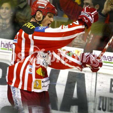 EBEL. Eishockey Bundesliga. KAC gegen  EC GRAZ 99ers. Torjubel Mike Craig (KAC). Klagenfurt, am 16.11.2008.
Foto: Kuess 

---
pressefotos, pressefotografie, kuess, qs, qspictures, sport, bild, bilder, bilddatenbank