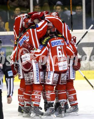 EBEL. Eishockey Bundesliga. KAC gegen  EC GRAZ 99ers. Torjubel KAC. Klagenfurt, am 16.11.2008.
Foto: Kuess 

---
pressefotos, pressefotografie, kuess, qs, qspictures, sport, bild, bilder, bilddatenbank