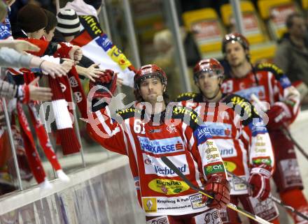 EBEL. Eishockey Bundesliga. KAC gegen  EC GRAZ 99ers. HARAND Christoph, SCHNEIDER Andrew, BRANDNER Christoph (KAC). Klagenfurt, am 16.11.2008.
Foto: Kuess 

---
pressefotos, pressefotografie, kuess, qs, qspictures, sport, bild, bilder, bilddatenbank