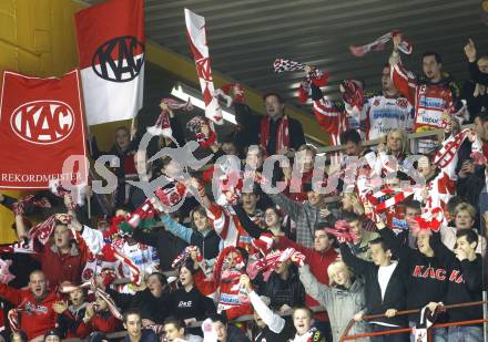 EBEL. Eishockey Bundesliga. KAC gegen  EC GRAZ 99ers. Fans (KAC). Klagenfurt, am 16.11.2008.
Foto: Kuess 

---
pressefotos, pressefotografie, kuess, qs, qspictures, sport, bild, bilder, bilddatenbank