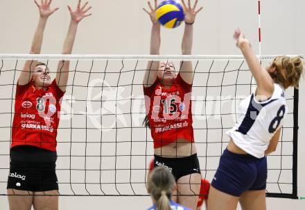 Volleyball MEVZA. ATSC Wildcats gegen OK HIT Nova Gorica.  STUERMER Christine, STIDHAM Missie (Wildcats). Klagenfurt, 15.11.2008. 
Copyright Kuess

---
pressefotos, pressefotografie, kuess, qs, qspictures, sport, bild, bilder, bilddatenbank