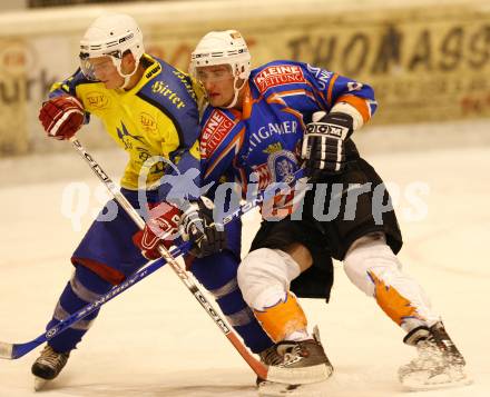 Eishockey CHL Carinthian Hokey League. Testspiel  1. EHC Althofen gegen Gummern. Patrick Witzany (Althofen), Manuel Urschitz (Gummern). Althofen, am 15.11.2008.
Foto: Kuess 

---
pressefotos, pressefotografie, kuess, qs, qspictures, sport, bild, bilder, bilddatenbank