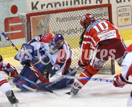 EBEL. Eishockey Bundesliga. KAC gegen  EC Red Bull Salzburg. NORRIS Warren (KAC), PARISE Jordan (Salzburg). Klagenfurt, am 20.11.2008.
Foto: Nadja Kuess 

---
pressefotos, pressefotografie, kuess, qs, qspictures, sport, bild, bilder, bilddatenbank