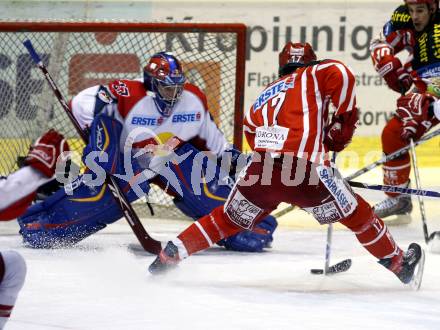 EBEL. Eishockey Bundesliga. KAC gegen  EC Red Bull Salzburg. HAGER Gregor (KAC), PARISE Jordan (Salzburg). Klagenfurt, am 20.11.2008.
Foto: Kuess 

---
pressefotos, pressefotografie, kuess, qs, qspictures, sport, bild, bilder, bilddatenbank