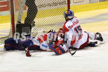 EBEL. Eishockey Bundesliga. KAC gegen  EC Red Bull Salzburg. LATUSA Manuel, PARISE Jordan (Salzburg). Klagenfurt, am 20.11.2008.
Foto: Nadja Kuess 

---
pressefotos, pressefotografie, kuess, qs, qspictures, sport, bild, bilder, bilddatenbank