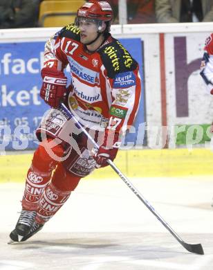 EBEL. Eishockey Bundesliga. KAC gegen  EC Red Bull Salzburg. Gregor Hager (KAC). Klagenfurt, am 20.11.2008.
Foto: Kuess 

---
pressefotos, pressefotografie, kuess, qs, qspictures, sport, bild, bilder, bilddatenbank