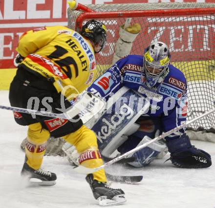 EBEL. Eishockey Bundesliga. EC Pasut VSV gegen EV Vienna Capitals. PROHASKA Gert (VSV), HEALEY Paull (Capitals). Villach, am 21.11.2008.
Foto: Kuess

---
pressefotos, pressefotografie, kuess, qs, qspictures, sport, bild, bilder, bilddatenbank