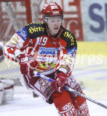 EBEL. Eishockey Bundesliga. KAC gegen  EC Red Bull Salzburg. Stefan Geier (KAC). Klagenfurt, am 20.11.2008.
Foto: Kuess 

---
pressefotos, pressefotografie, kuess, qs, qspictures, sport, bild, bilder, bilddatenbank