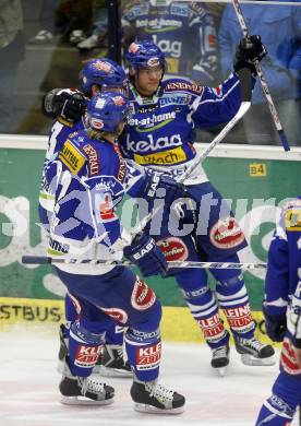 EBEL. Eishockey Bundesliga. EC Pasut VSV gegen EV Vienna Capitals. Torjubel VSV. Villach, am 21.11.2008.
Foto: Kuess

---
pressefotos, pressefotografie, kuess, qs, qspictures, sport, bild, bilder, bilddatenbank