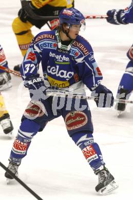 EBEL. Eishockey Bundesliga. EC Pasut VSV gegen EV Vienna Capitals. Andreas Kristler (VSV). Villach, am 21.11.2008.
Foto: Kuess

---
pressefotos, pressefotografie, kuess, qs, qspictures, sport, bild, bilder, bilddatenbank