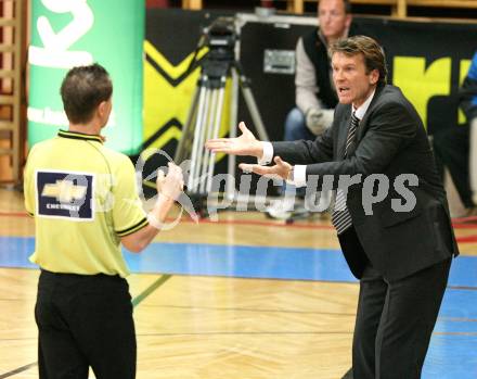 Basketball Bundesliga. Kelag Woerthersee Piraten gegen Traiskirchen Lions. Trainer Matthias Fischer (Piraten). Klagenfurt, am 24.11.2008.
Foto: Nadja Kuess
---
pressefotos, pressefotografie, kuess, qs, qspictures, sport, bild, bilder, bilddatenbank