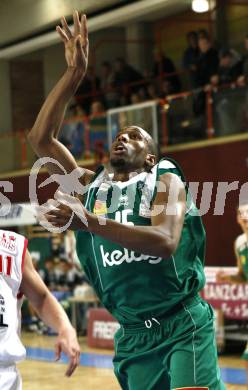 Basketball Bundesliga. Kelag Woerthersee Piraten gegen Traiskirchen Lions. Tim Burnette (Piraten). Klagenfurt, am 24.11.2008.
Foto: Kuess 

---
pressefotos, pressefotografie, kuess, qs, qspictures, sport, bild, bilder, bilddatenbank