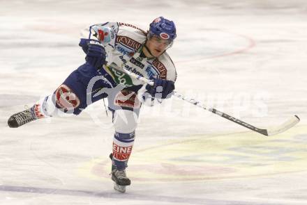 EBEL. Eishockey Bundesliga. EC Pasut VSV gegen HC TWK Innsbruck "Die Haie". Stefan Bacher  (VSV). Villach, am 25.11.2008.
Foto: Kuess 

---
pressefotos, pressefotografie, kuess, qs, qspictures, sport, bild, bilder, bilddatenbank