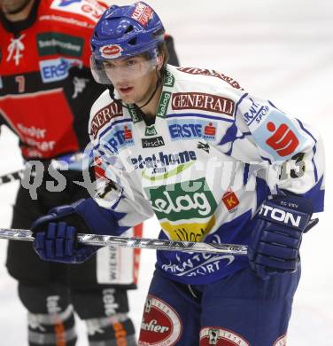 EBEL. Eishockey Bundesliga. EC Pasut VSV gegen HC TWK Innsbruck "Die Haie". Benjamin Petrik (VSV) Villach, am 25.11.2008.
Foto: Kuess 

---
pressefotos, pressefotografie, kuess, qs, qspictures, sport, bild, bilder, bilddatenbank