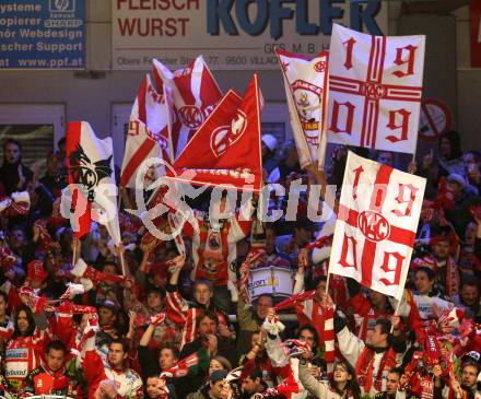 EBEL. Eishockey Bundesliga. EC Pasut VSV gegen EC KAC. Fans (KAC). Villach, am 28.11.2008.
Foto: Kuess 
Foto: Kuess

---
pressefotos, pressefotografie, kuess, qs, qspictures, sport, bild, bilder, bilddatenbank