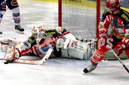 EBEL. Eishockey Bundesliga. EC Pasut VSV gegen EC KAC. ENZENHOFER Hannes, REICHEL Johannes (KAC). Villach, am 28.11.2008.
Foto: Kuess 
Foto: Kuess

---
pressefotos, pressefotografie, kuess, qs, qspictures, sport, bild, bilder, bilddatenbank