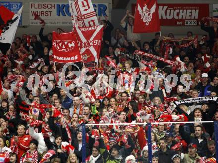 EBEL. Eishockey Bundesliga. EC Pasut VSV gegen EC KAC.Jubel KAC Fans. Villach, am 28.11.2008.
Foto: Kuess 
Foto: Kuess

---
pressefotos, pressefotografie, kuess, qs, qspictures, sport, bild, bilder, bilddatenbank