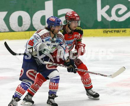 EBEL. Eishockey Bundesliga. EC Pasut VSV gegen EC KAC. KROMP Wolfgang (VSV), RATZ Herbert (KAC). Villach, am 28.11.2008.
Foto: Kuess 
Foto: Kuess

---
pressefotos, pressefotografie, kuess, qs, qspictures, sport, bild, bilder, bilddatenbank