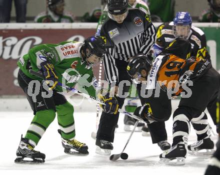 Eishockey. CHL Ost. VST Adler Wild Voelkermarkt gegen USC Velden. Alexander Schein (Voelkermarkt), Daniel Ambrosch (Velden). Voelkermarkt, 29.11.2008
Foto: Kuess
---
pressefotos, pressefotografie, kuess, qs, qspictures, sport, bild, bilder, bilddatenbank