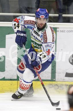 EBEL. Eishockey Bundesliga. EC Pasut VSV gegen HC TWK Innsbruck Die Haie. Justin Mapletoft  (VSV). Villach, am 25.11.2008.
Foto: Kuess 

---
pressefotos, pressefotografie, kuess, qs, qspictures, sport, bild, bilder, bilddatenbank