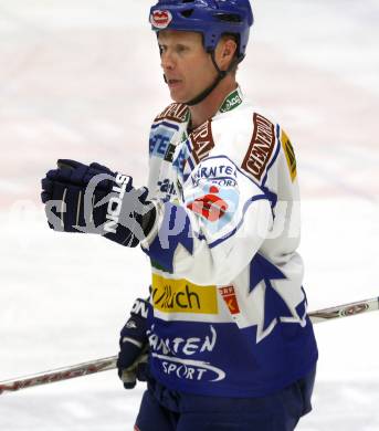 EBEL. Eishockey Bundesliga. EC Pasut VSV gegen EHC LIWEST Linz. Torjubel Mike Stewart. Villach, am 30.11.2008.
Foto: Kuess 

---
pressefotos, pressefotografie, kuess, qs, qspictures, sport, bild, bilder, bilddatenbank