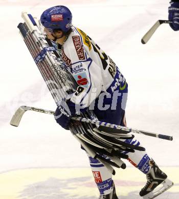 EBEL. Eishockey Bundesliga. EC Pasut VSV gegen EHC LIWEST Linz. Stefan Bacher (VSV). Villach, am 30.11.2008.
Foto: Kuess 

---
pressefotos, pressefotografie, kuess, qs, qspictures, sport, bild, bilder, bilddatenbank