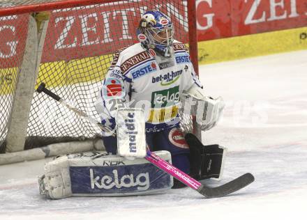 EBEL. Eishockey Bundesliga. EC Pasut VSV gegen EHC LIWEST Linz. Bernhard Starkbaum  (VSV). Villach, am 30.11.2008.
Foto: Kuess 

---
pressefotos, pressefotografie, kuess, qs, qspictures, sport, bild, bilder, bilddatenbank