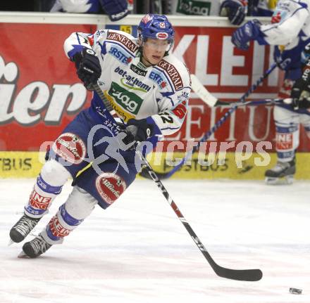 EBEL. Eishockey Bundesliga. EC Pasut VSV gegen EHC LIWEST Linz. Michael Raffl (VSV). Villach, am 30.11.2008.
Foto: Kuess 

---
pressefotos, pressefotografie, kuess, qs, qspictures, sport, bild, bilder, bilddatenbank