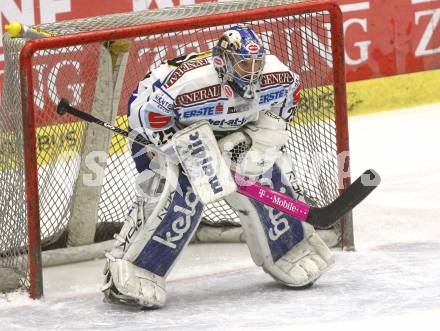 EBEL. Eishockey Bundesliga. EC Pasut VSV gegen EHC LIWEST Linz. Bernhard Starkbaum  (VSV). Villach, am 30.11.2008.
Foto: Kuess 

---
pressefotos, pressefotografie, kuess, qs, qspictures, sport, bild, bilder, bilddatenbank